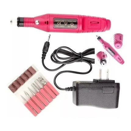 Torno De Uñas 6 Punteros +horno Lampara Uv Cabina Secado  Blanco