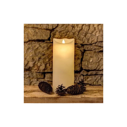 Vela Led De 15cm Imitación Llama Decoración A Pila Blanco