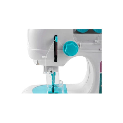 Maquina De Coser Para Niña 17x19cm A Pila Con Luz De Juguete Blanco