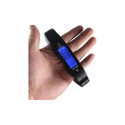 Balanza Digital Gancho Equipaje Viaje Valijas Pesca 50kg Negro