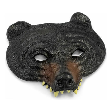 Máscara De Oso Realista 22x18cm Cpt01254 Negro