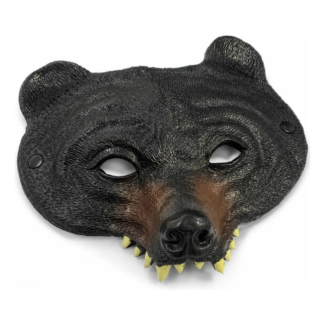 Máscara De Oso Realista 22x18cm Cpt01254 Negro