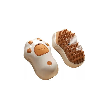 Cepillo Masajeador Vapor Mascotas Perro Gato Patita V