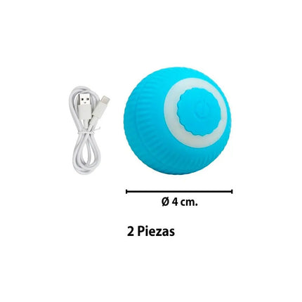Pelota Inteligente Para Gatos Juguete Interactivo Carga Usb V