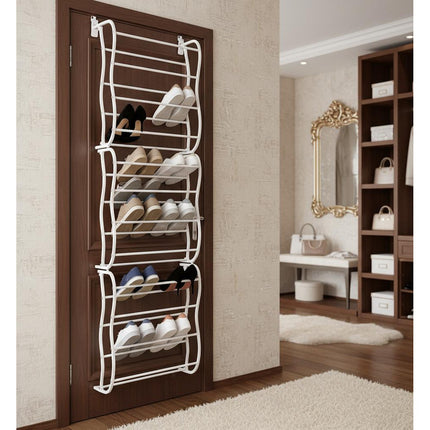 Zapatera Organizador De Zapatos P/colgar En Puerta  Blanco