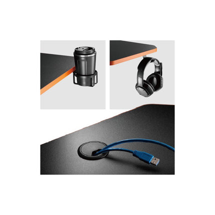 Escritorio Mesa Gamer Brateck Gmd10-1 Marrón