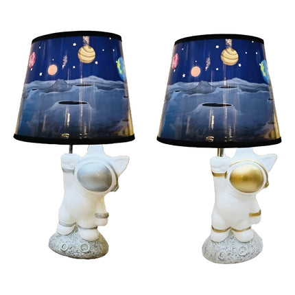 Lampara Ceramica Con Pantalla Astronauta Por Unidad Z Z