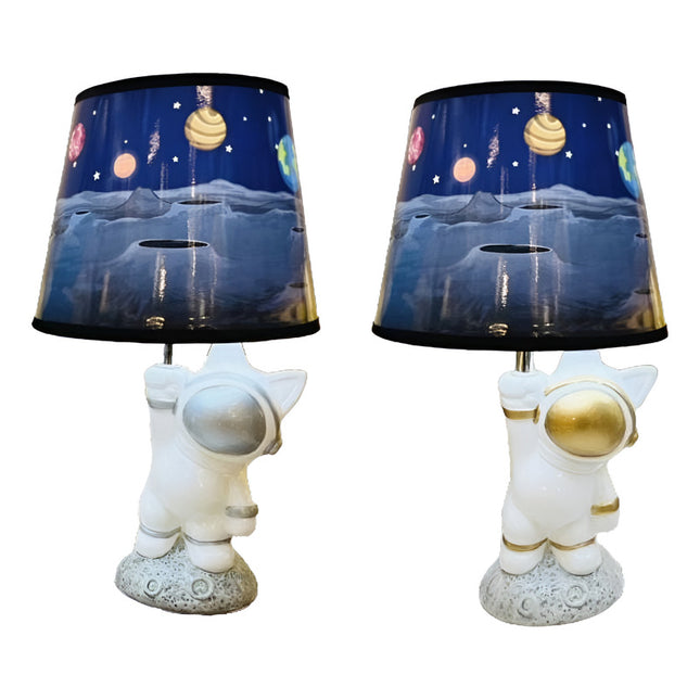 Lampara Ceramica Con Pantalla Astronauta Por Unidad Z Z