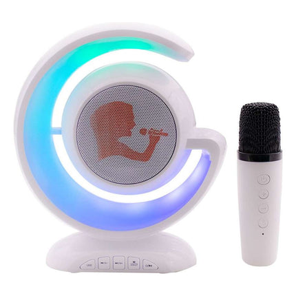 Parlante G Rgb C/microfono Blanco Blanco