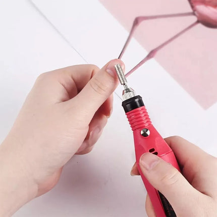 Torno De Uñas 6 Punteros +horno Lampara Uv Cabina Secado  Blanco