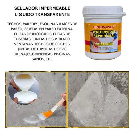 Sellador Silicona Líquida Antifiltraciones  Efectivo