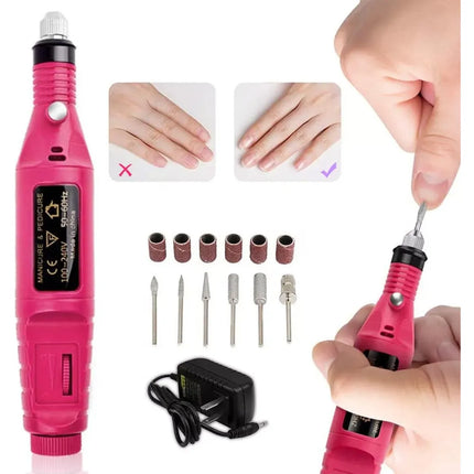 Torno De Uñas 6 Punteros +horno Lampara Uv Cabina Secado  Blanco