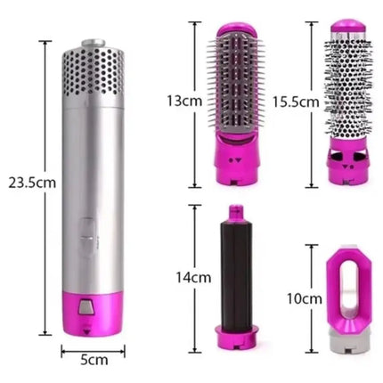 Secador Rizador De Pelo Intercambiable 5 En 1 Gris