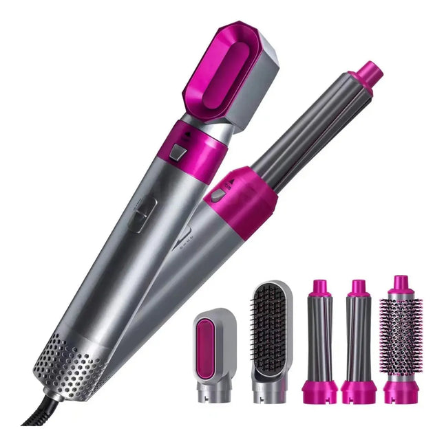 Secador Rizador De Pelo Intercambiable 5 En 1 Gris