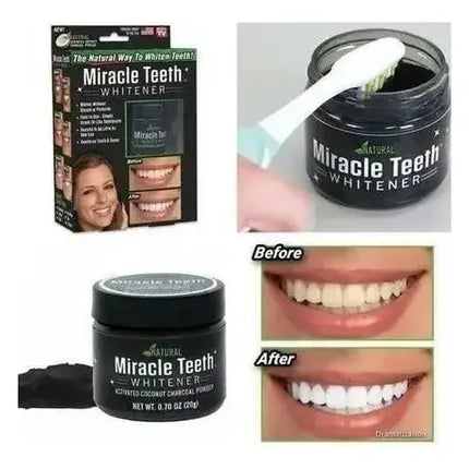 Blanqueador Dental De Carbón Activado Coco Natural