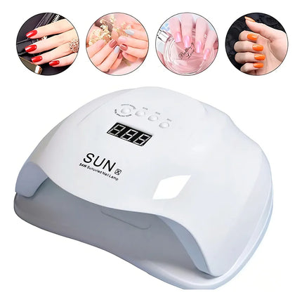Torno De Uñas 6 Punteros +horno Lampara Uv Cabina Secado  Blanco