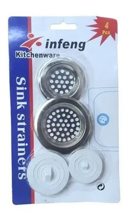 Rejilla Tapón para Desagüe Pileta Bacha Cocina Baño Pack X 4
