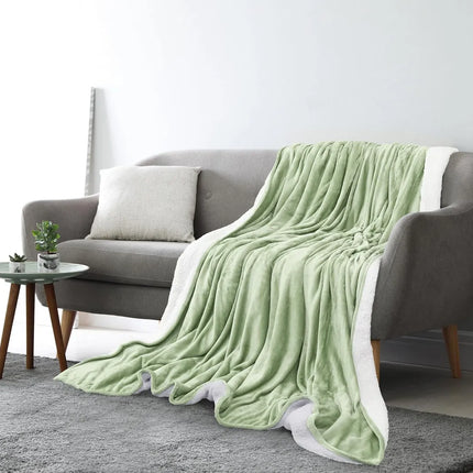Acolchado Polar 2 Plazas Con Corderito 200cm X 230cm Calidad Varios