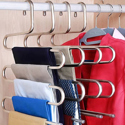 Percha Pantalones Plegable Antideslizantes Organizador