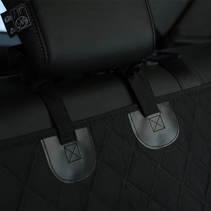 Funda Cubre Asiento Auto Mascotas Perro Impermeable Premium Negro