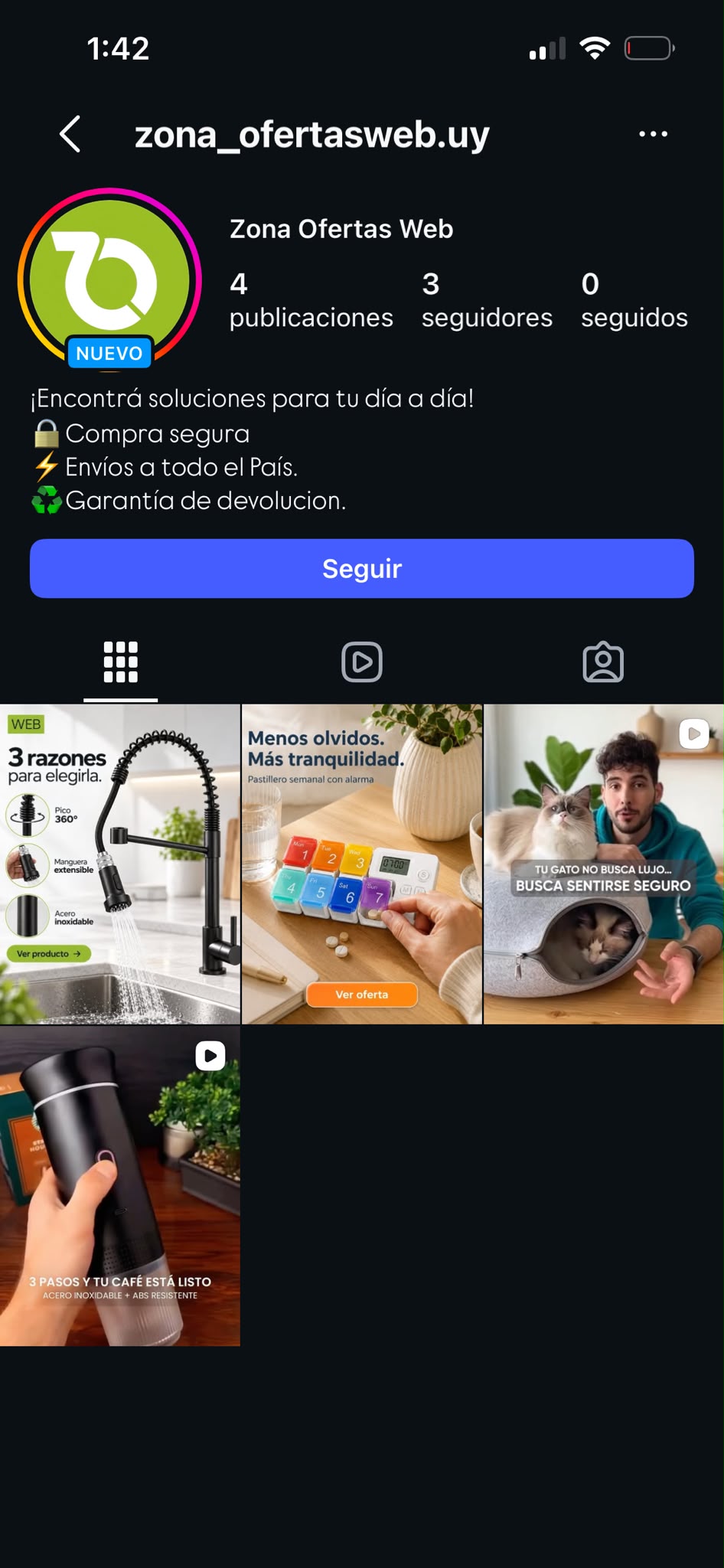 Instagram Zona Ofertas Web