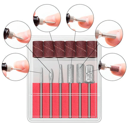 Torno De Uñas 6 Punteros +horno Lampara Uv Cabina Secado  Blanco